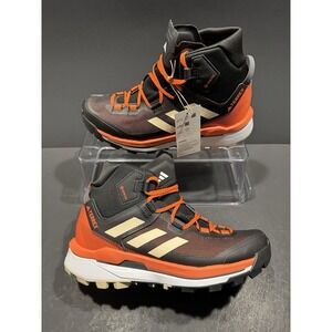 Men's Adidas Terrex Skychaser Tech GORE-TEX Black Impact Orange Size 5 / 6 W NEW